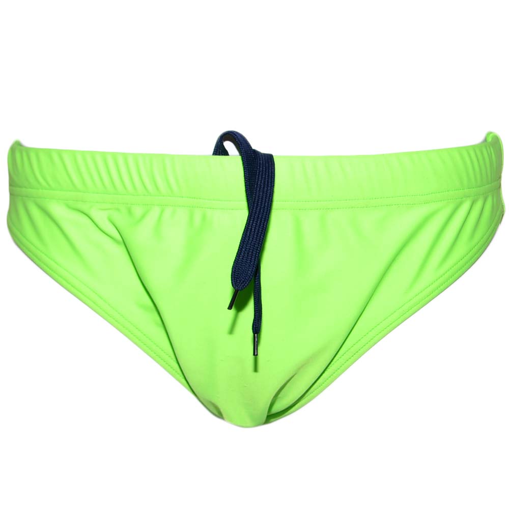 Costume da bagno mutanda slip verde fluo uomo watershorts costume moda