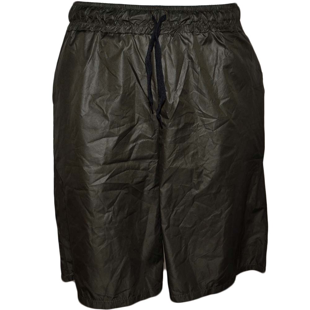 Pantaloncino shorts uomo art.avana 098 monocromatico verde in tessuto semilucido opacizzato slim fit trend.