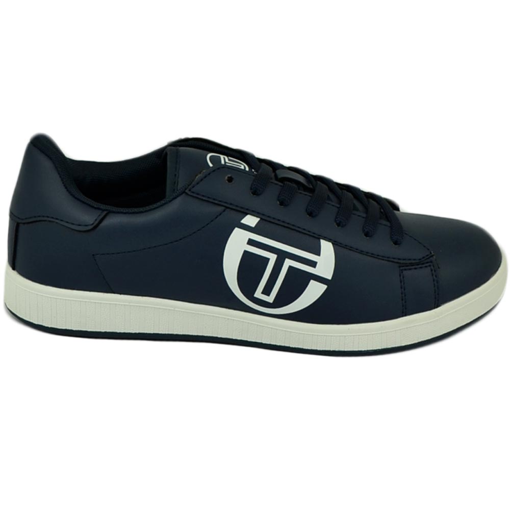 BIG LOGO LTX - Sneakers basse Sergio Tacchini linea basic special di colore blu casual con logo grande moda.