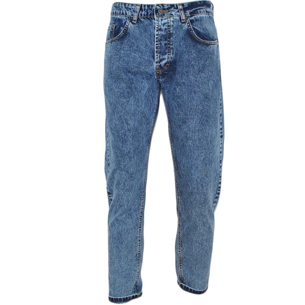 Jeans uomo denim lavaggio graduale slim fit a cavallo basso 4 tasche moda cross cargo tendenza.