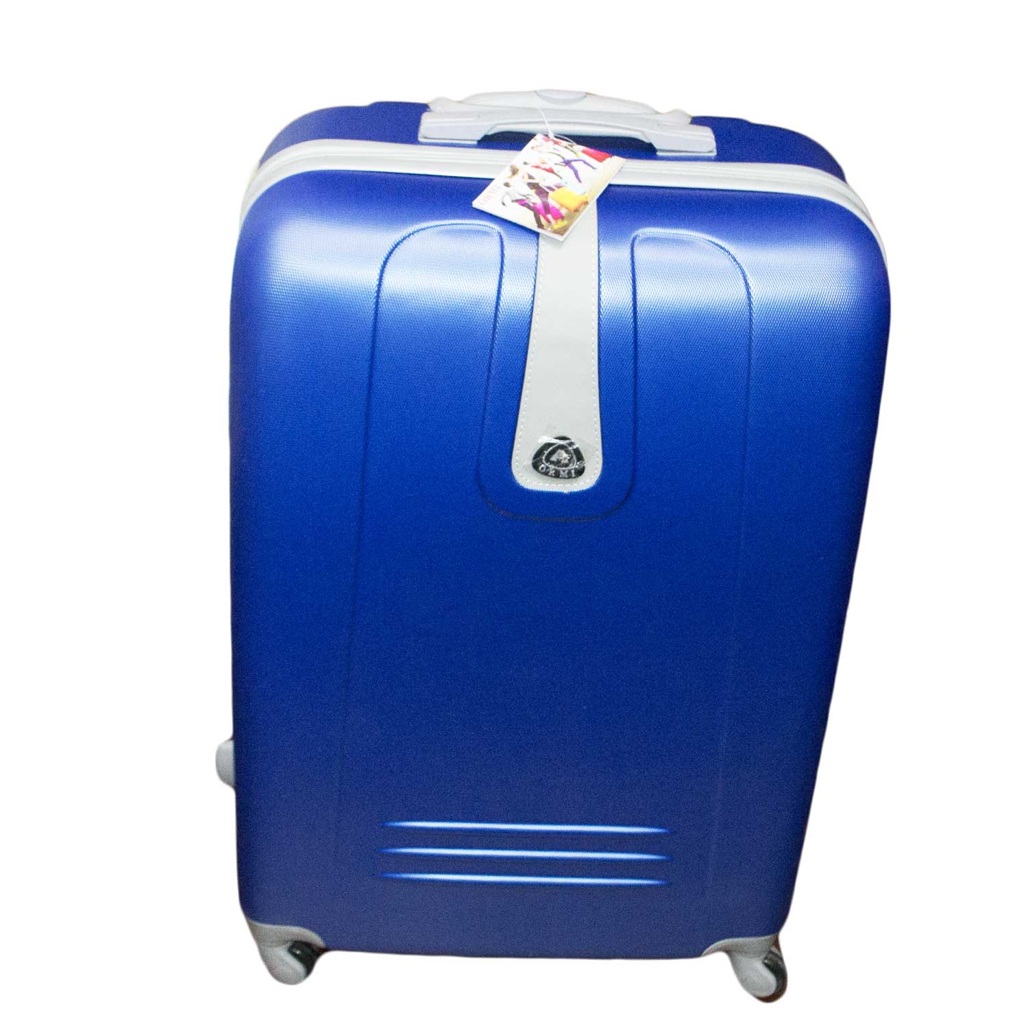 Set di 3 valigie Blu Cobalto con struttura rigida trolley valigie bagaglio a mano.