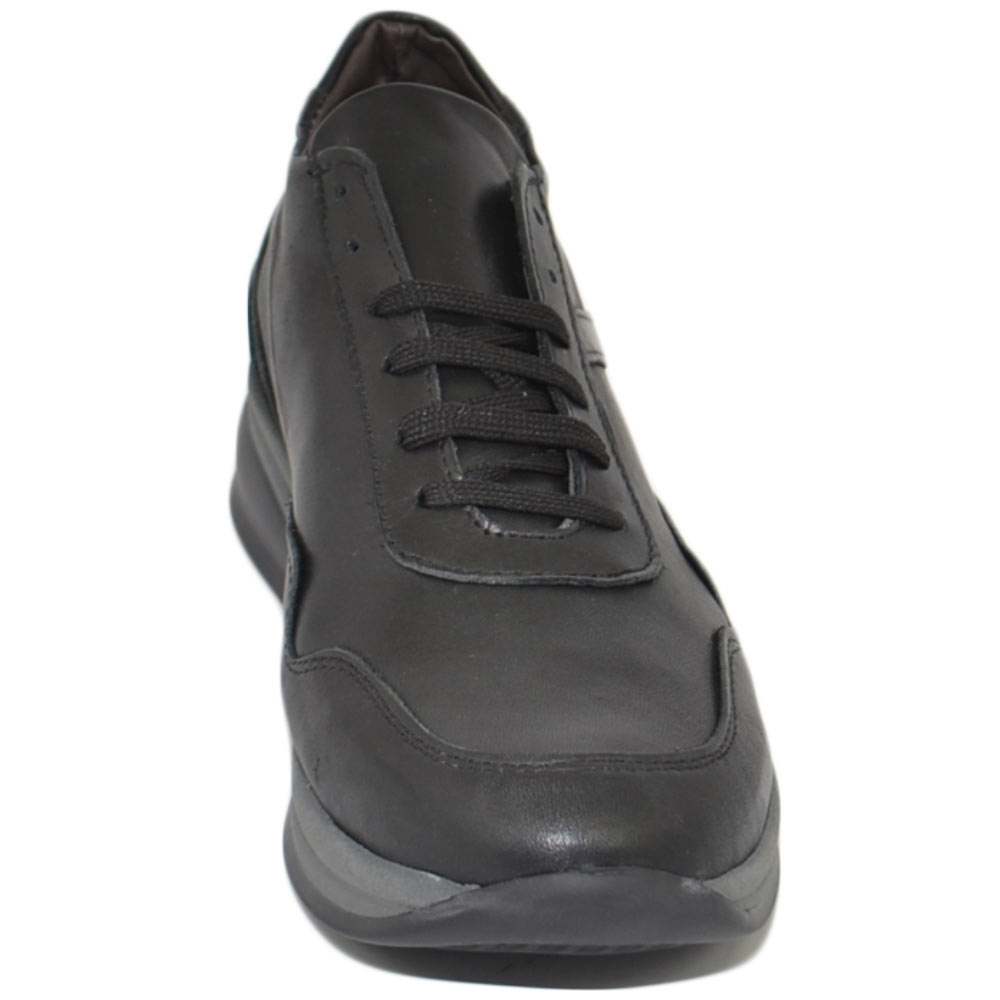 Scarpa Uomo Nappa/tela/cam Nero