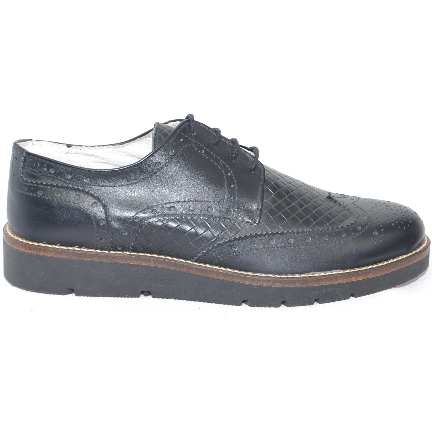 scarpe uomo stringate vera pelle crust nero made in italy classico sportivo man fondo antiscivolo ultraleggero