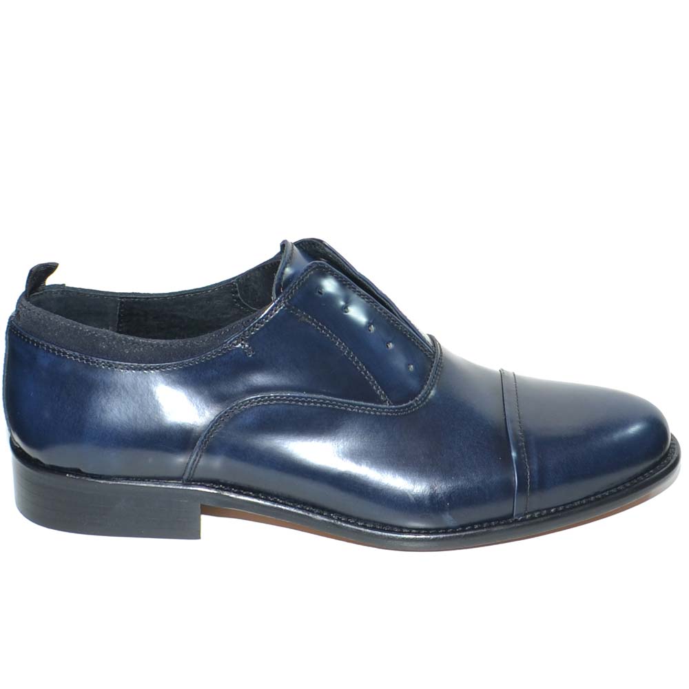 scarpa elegante uomo blu