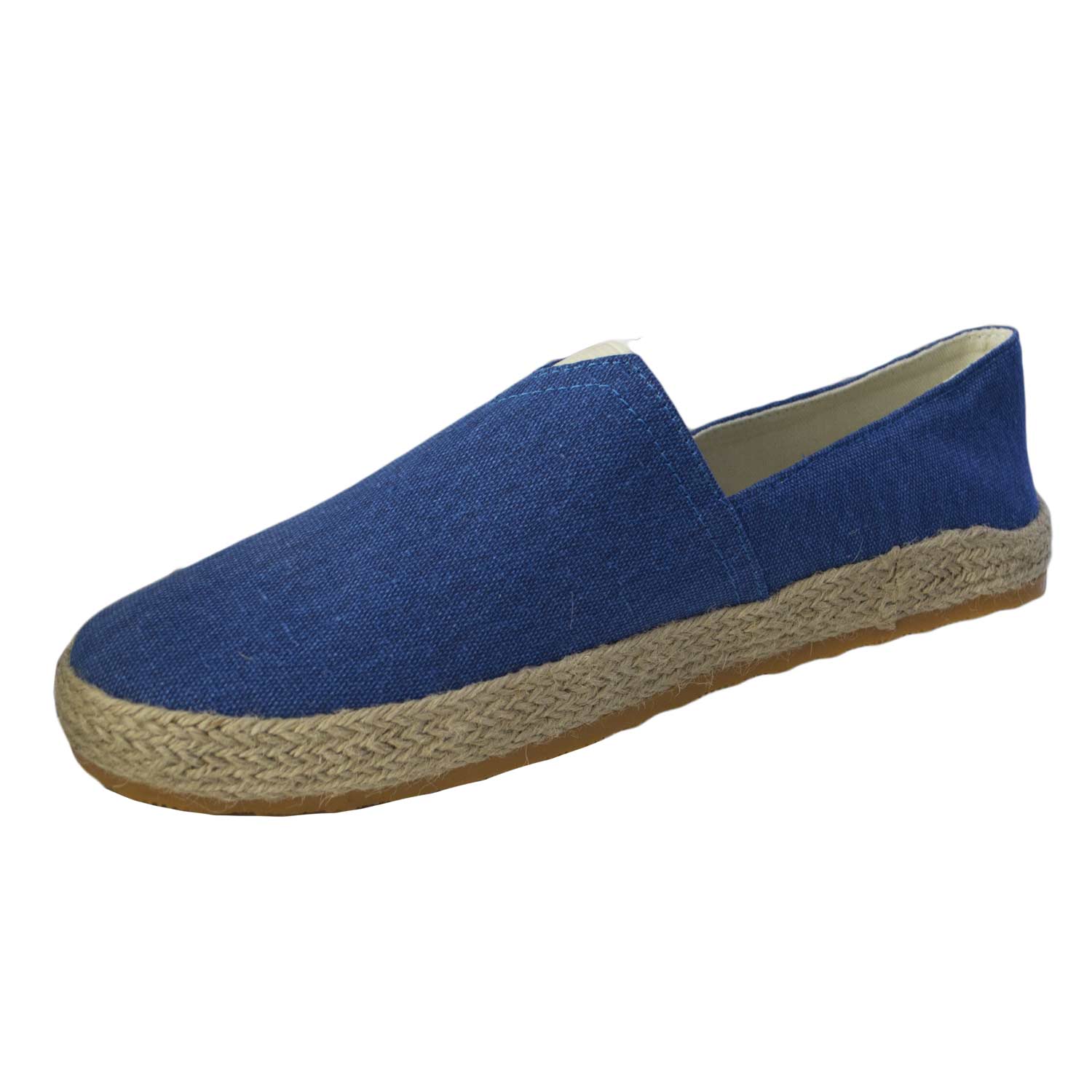 Espadrillas uomo art.es091 blu scarpe tela corda sandali ciabatte da ...