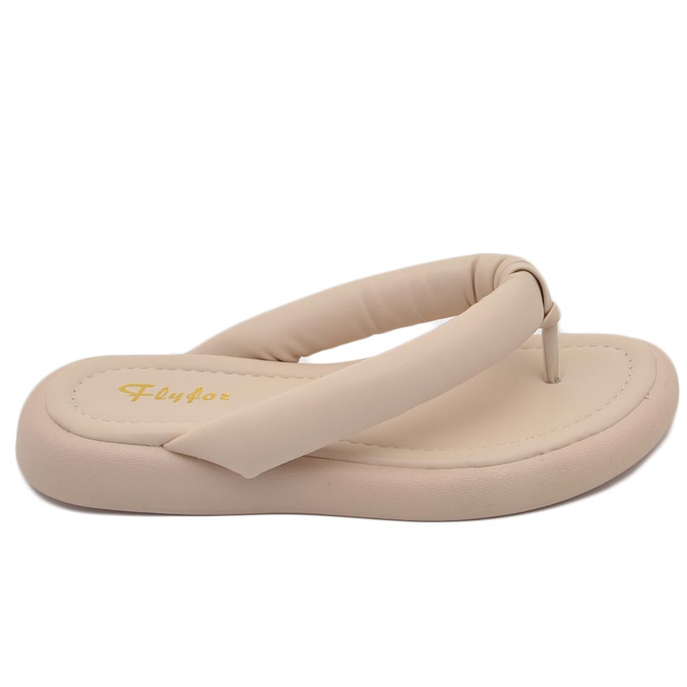 Pantofole ciabatte donna beige infradito in memory gomma da spiaggia moda morbido comodo relax