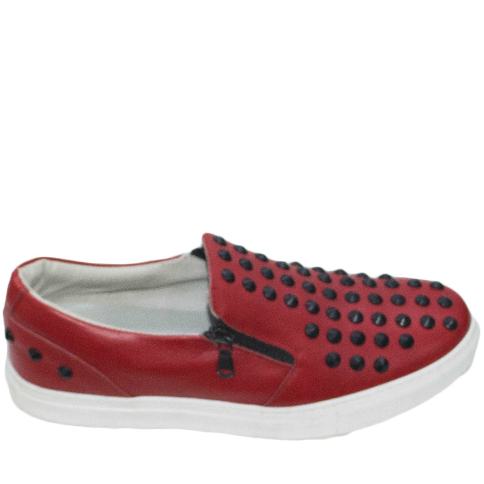 scarpe slip on uomo in pelle